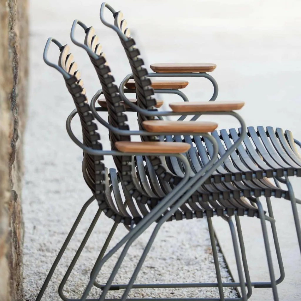 Stühle|Gartenstühle^HOUE Click Gartenarmlehnstuhl mit niedriger Lehne