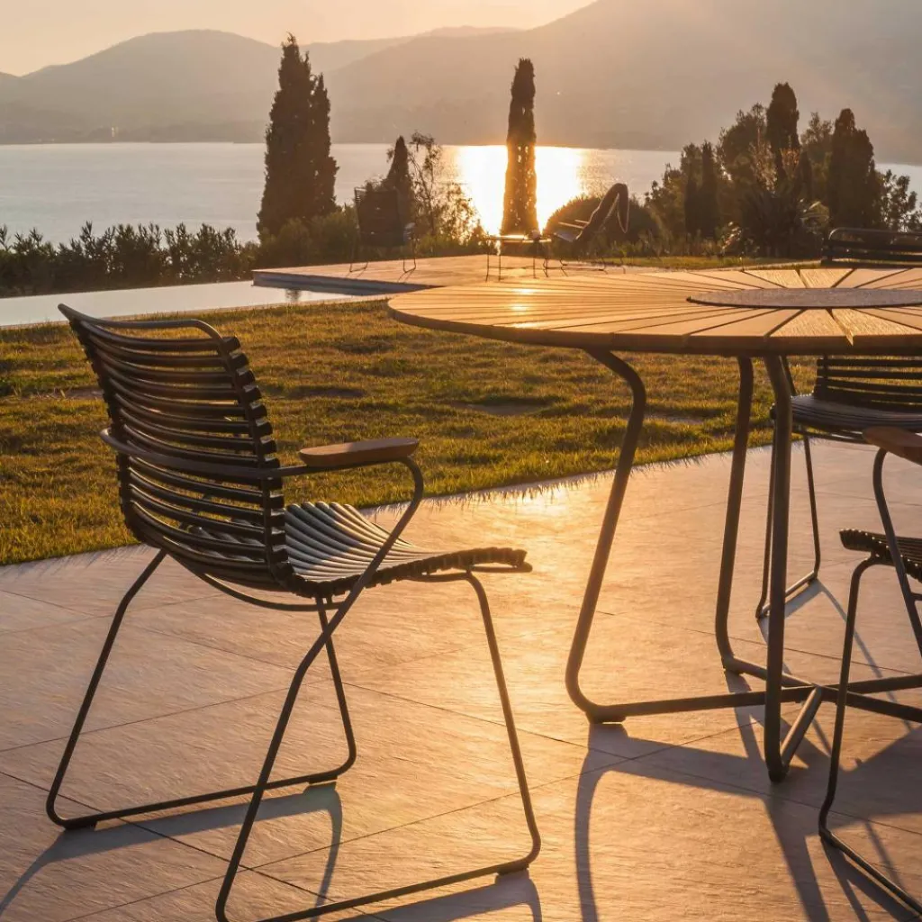 Stühle|Gartenstühle^HOUE Click Gartenarmlehnstuhl mit niedriger Lehne