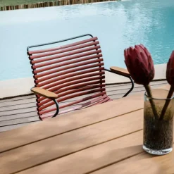 Stühle|Gartenstühle^HOUE Click Gartenarmlehnstuhl mit niedriger Lehne