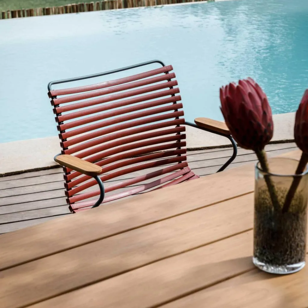 Stühle|Gartenstühle^HOUE Click Gartenarmlehnstuhl mit niedriger Lehne