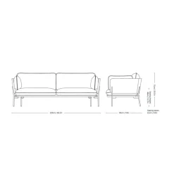 Sofas^&Tradition Cloud LN3.2 Sofa 3-Sitzer