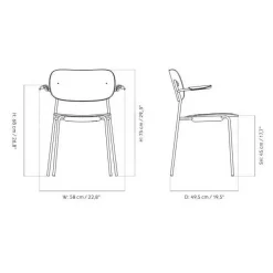 Stühle^Audo Co Dining Armlehnstuhl