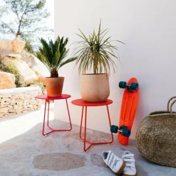 Garten-Beistelltische^Fermob Cocotte Garten-Beistelltisch/ Hocker