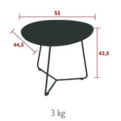 Garten-Beistelltische^Fermob Cocotte Garten-Beistelltisch 55x44,5cm