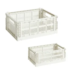 Körbe & Taschen^HAY Colour Crate Korb recycelt S + M 2er Set
