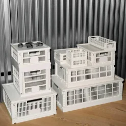 Körbe & Taschen^HAY Colour Crate Korb recycelt S + M 2er Set