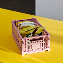 HAY Colour Crate Korb recycelt S 4er Set| Körbe & Taschen