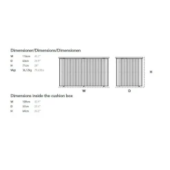 Kissentruhen^Cane-Line Combine Kissentruhe S