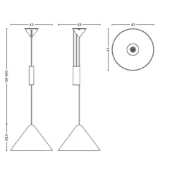 HAY Compass Pendelleuchte höhenverstellbar Ø 43cm| Pendelleuchten