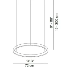 Luceplan Compendium Circle LED Pendelleuchte Ø72cm| Pendelleuchten