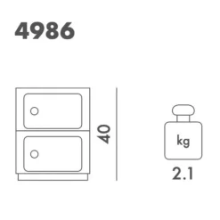 Container|Container^Kartell Componibili 2 Container matt