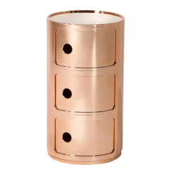 Kartell Componibili 3 Metallic Container| Container|Container