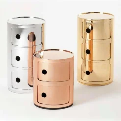 Kartell Componibili 2 Metallic Container| Container|Container