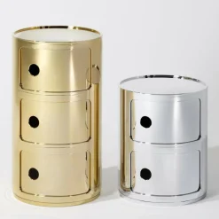 Kartell Componibili 2 Metallic Container| Container|Container