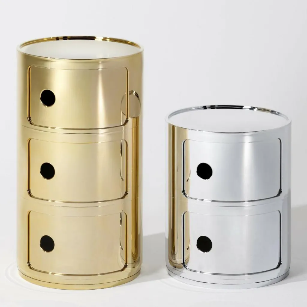 Kartell Componibili 2 Metallic Container| Container|Container