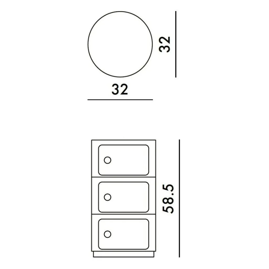 Kartell Componibili Bio Container| Container|Container