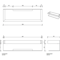 Badaccessoires^Decor Walther Contract 30 Duschablage