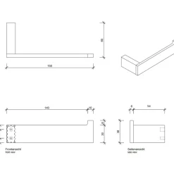 Decor Walther Contract TPH1 Toilettenpapierhalter| Badaccessoires