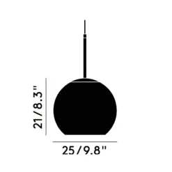 Tom Dixon Copper Round LED Pendelleuchte Ø25cm| Pendelleuchten