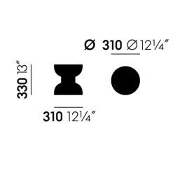 Hocker^Vitra Cork E Beistelltisch