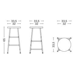 Barhocker^HAY Cornet Barhocker 65cm