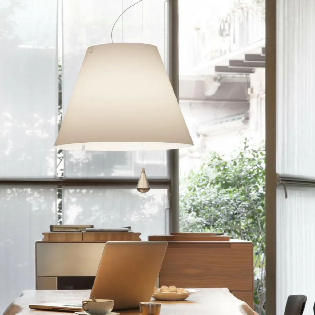 Luceplan Costanza Pendelleuchte mit Zugseil Ø 40cm| Pendelleuchten