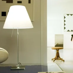 Nachttischleuchten^Luceplan Costanza Tavolo Teleskop/Dimmer