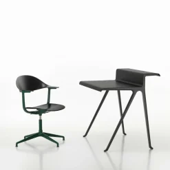 Tische|Schreibtische^Vitra Courier Schreibtisch Gestell tiefschwarz