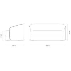 Sofas^New Works Covent Deep 2-Sitzer Sofa