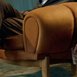 Sessel^Gubi Croissant Lounge Chair Leder