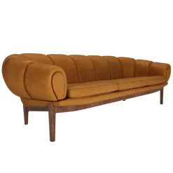Sofas^Gubi Croissant 3-Sitzer Sofa 230x88cm Leder