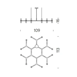Kronleuchter^Nemo Crown Plana Minor Kronleuchter