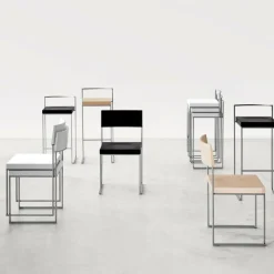 Lapalma Cuba S56 Stuhl Sitzfläche Leder stapelbar| Stühle