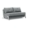 Innovation Living Cubed 140 Schlafsofa Chrom 145x103cm| Schlafsofas