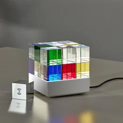 Tecnolumen CUBELIGHTmove LED Akkuleuchte mit Funkwürfel| Nachttischleuchten