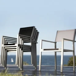 Stühle|Gartenstühle^Jan Kurtz Cubic Gartenarmlehnstuhl 4er Set