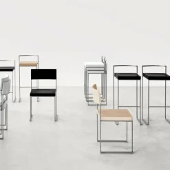 Lapalma Cubo S62 Barhocker Sitzfläche Massivholz H75cm| Barhocker