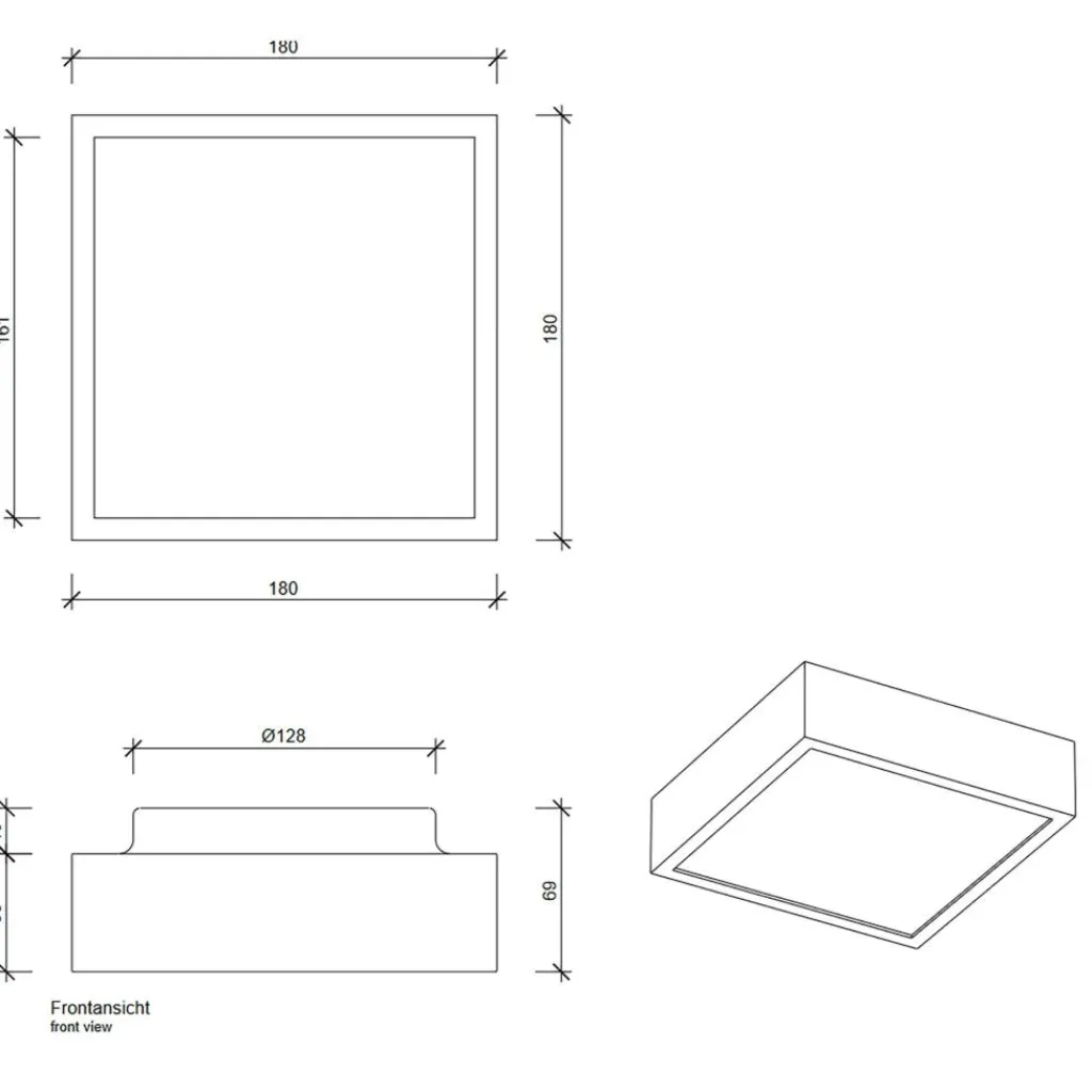 Decor Walther Cut 18 N LED Deckenleuchte| Deckenleuchten