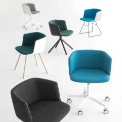 Stühle^Lapalma Cut S148 Armlehnstuhl Gestell schwarz gepolstert