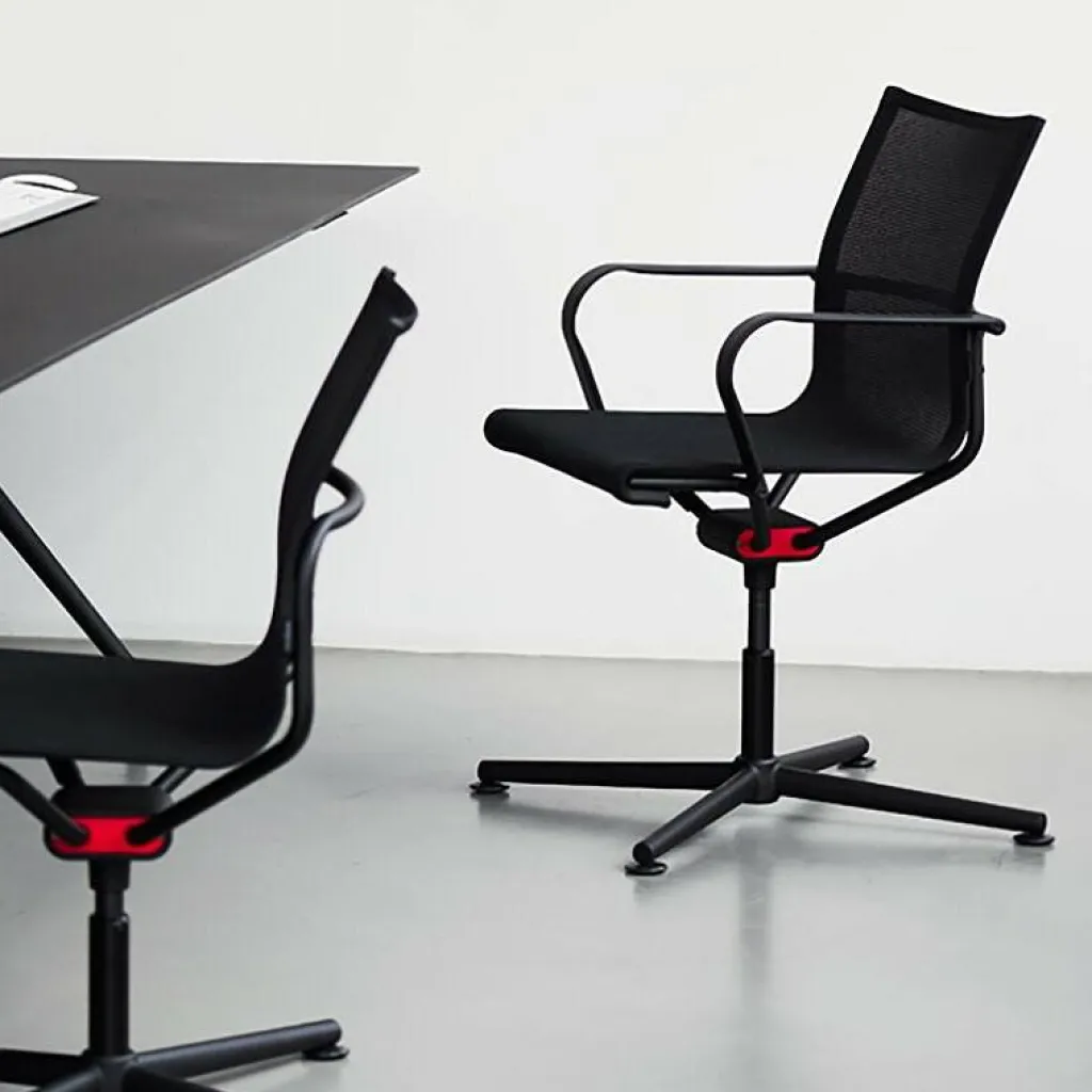 Wagner D1 Bürostuhl mit Armlehnen 4-beinig| Bürostühle