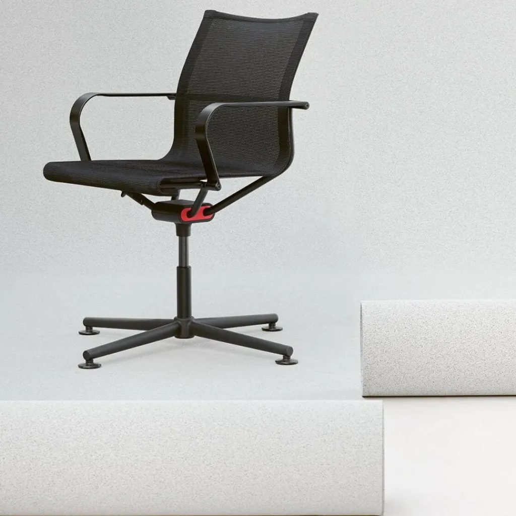 Wagner D1 Bürostuhl mit Armlehnen 4-beinig| Bürostühle
