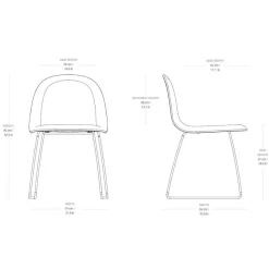 Gubi 3D Stuhl gepolstert| Stühle