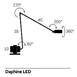 Schreibtischleuchten^Lumina Daphine LED Schreibtischleuchte