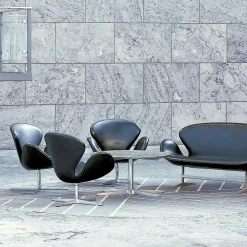 Fritz Hansen Der Schwan™/ Swan™ Sessel Leder| Sessel