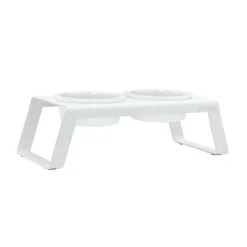 Heimtierbedarf^MiaCara Desco Hundenapfständer mit Porzellannäpfen M