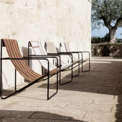 Sessel^Ferm Living Desert Loungestuhl Gestell schwarz