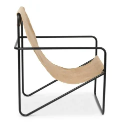 Sessel^Ferm Living Desert Loungestuhl Gestell schwarz