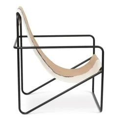 Sessel^Ferm Living Desert Loungestuhl Gestell schwarz