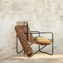 Sessel^Ferm Living Desert Loungestuhl Gestell schwarz
