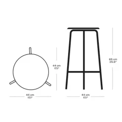 Barhocker^Fritz Hansen Dot™ Barhocker